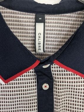 Calibre Men’s M Designer Knit Polo - 100% Mercerized Premium European Cotton